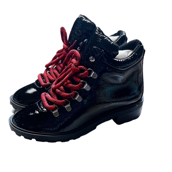 SCHUTZ NICEIA PATENT LEATHER HIKING BOOT - NIB! - Picture 8 of 12